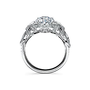 Moissanite Luxury Rings. Platinum Plated Silver. – VK. Diamonds