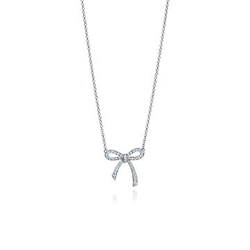 tiffany bow necklace sterling silver