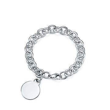 tiffany round link bracelet sterling silver