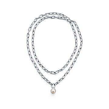 tiffany co black pearl necklace