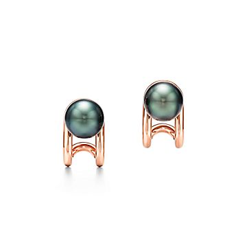 HardWear Tahitian black pearl earrings 