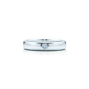 Obruchalnoe Kolco Tiffany Classic Iz Platiny S Brilliantom Shirina 4 Mm Tiffany Co