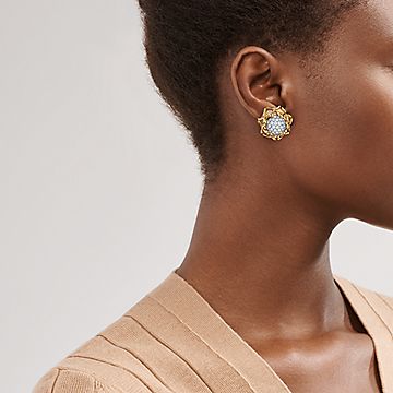 TIFFANY & CO. SCHLUMBERGER マルチプリケーション イヤー クリップ ゴールド＆プラチナ | Tiffany & Co.