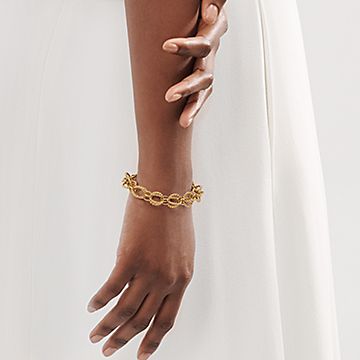 tiffany gold rope bracelet