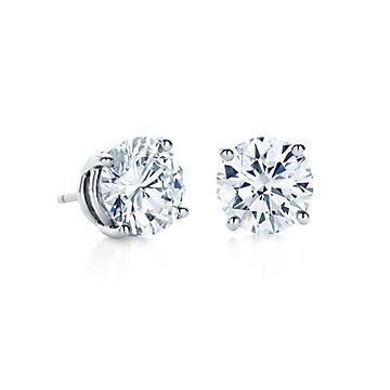 1 carat diamond stud deals earrings tiffany