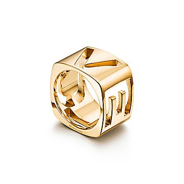 Tiffany True® Scarf Ring in Yellow Gold-plated Metal