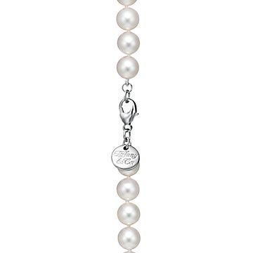 Tiffany Essential Pearls bracelet of Akoya pearls with an 18k white gold  clasp.
