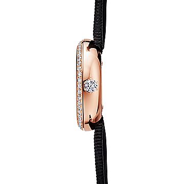 Tiffany Eternity 32 mm Round Watch in Rose Gold with Diamonds