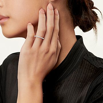 Tiffany Forever Band Ring in Platinum with a Full Circle of