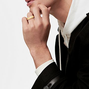 Tiffany Forever Wedding Band Ring in Yellow Gold, 6 mm Wide