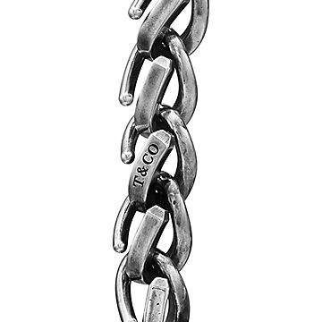 Tiffany Forge Large Link Bracelet in Blackened Sterling