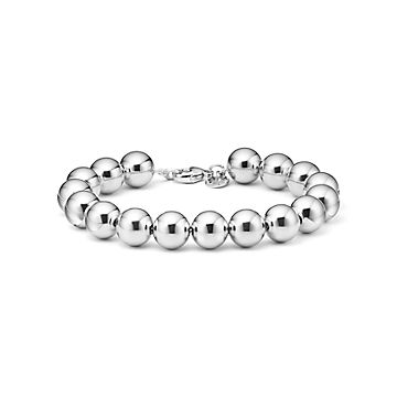 Tiffany & Co Hardwear Bracelet Graduated Ball Beads Silver Estate Signed |  Chairish