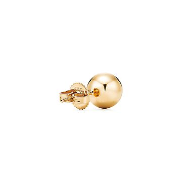 tiffany ball earrings gold