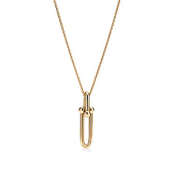 【Tiffany】Elongated Link ペンダント★18K ローズゴールド Tiffany HardWear Elongated Link Pendant in Yellow Gold