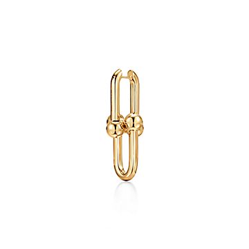 Tiffany link earrings deals gold