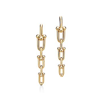  Hardwear Earrings, 18K Gold Plated Chunky U Shaped Pinball  Linked Drop Earrings, Art and Minimalist Style, Chunky Bold Chain, Women  Jewelry: Clothing, Shoes & Jewelry