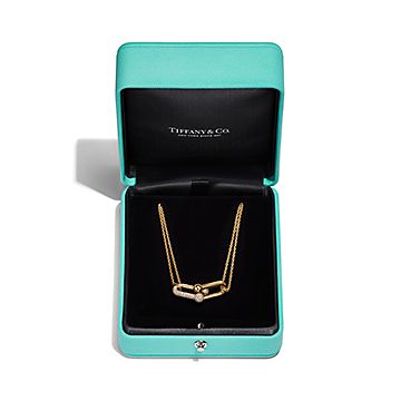 Tiffany HardWear Large Double Link Pendant in Yellow Gold