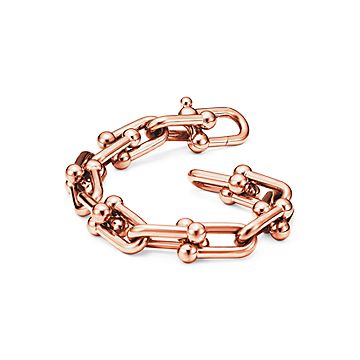Tiffany HardWear Large Link Bracelet in Rose Gold | Tiffany & Co. CA