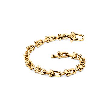 tiffany gold link bracelet