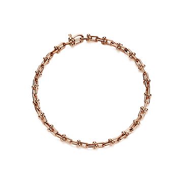 Tiffany HardWear Micro Link Bracelet in Rose Gold | Tiffany & Co. US