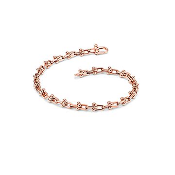 Tiffany HardWear Micro Link Bracelet in Rose Gold | Tiffany