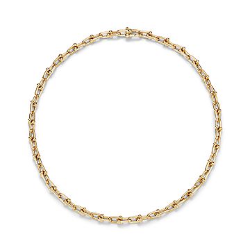 Tiffany hardwear necklace deals gold