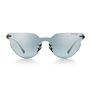 Tiffany HardWear Sunglasses in Titanium with Blue Lenses Tiffany HardWear Sunglasses in Titanium with Blue Lenses