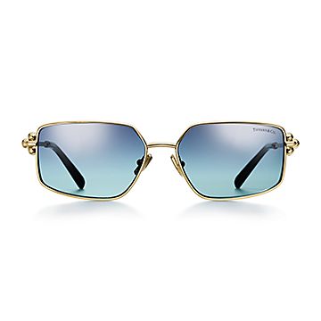 Tiffany HardWear Sunglasses in Pale Gold-colored Metal with