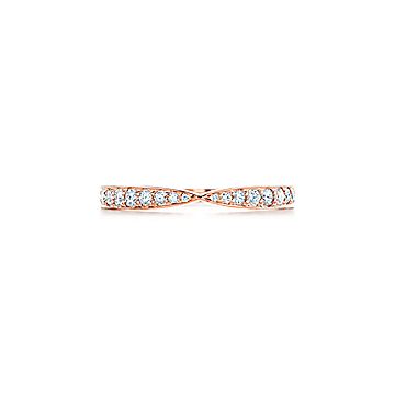 Tiffany & Co. HARMONY Diamond Rose Gold Band Ring