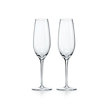 sparkling champagne flutes tiffany