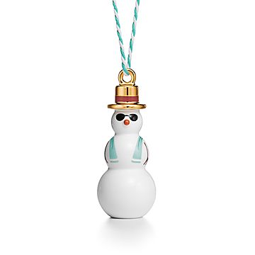 Tiffany Home Essentials Hawaiian Snowman Ornament in Multicolored