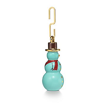 Tiffany Home Essentials Snowman Ornament in Bone China | Tiffany