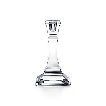 Tiffany Home Essentials Square Candlestick in Crystal Glass