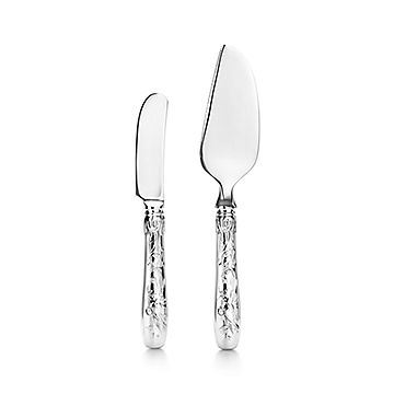 Tiffany Jardin cheese knife and server in sterling silver. | Tiffany & Co.