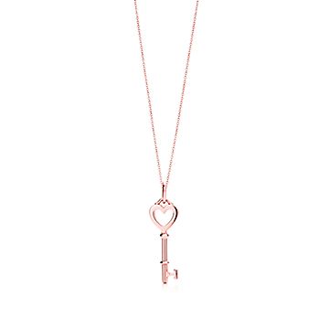 tiffany necklace key and heart