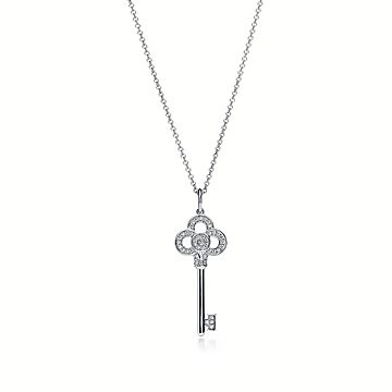 tiffany and co necklace with key