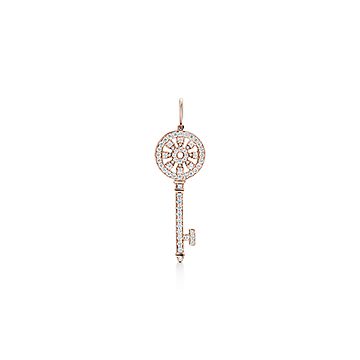 tiffany petals key pendant