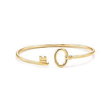 Tiffany Keys Wire Bracelet in 18k Gold, Medium