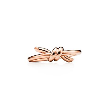 Кольцо Tiffany Knot из розового золота 