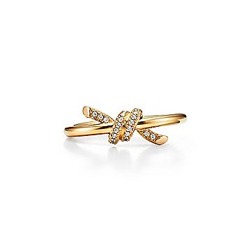 Tiffany & Co. 14k Gold Diamond Dice Ring