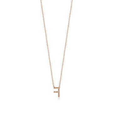 Tiffany Letters Alphabet Pendant In 18k Rose Gold With Diamonds - Tiffany Letter S Pendant Tiffany Letters Alphabet Pendant In 18k Rose Gold With Diamonds - Tiffany Letter S Pendant