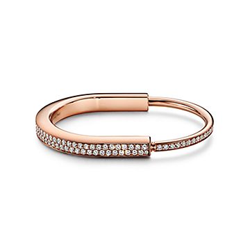 Tiffany rose gold bangle discount