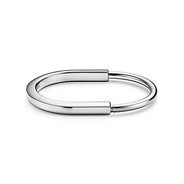 Tiffany Lock Bangle in White Gold | Tiffany & Co. US