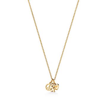 tiffany peace and love necklace