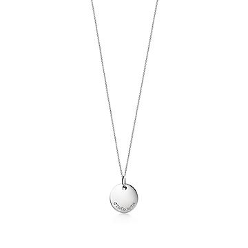 Tiffany & Co. Signature Cross Sterling Silver 925 Pendant Necklace 17