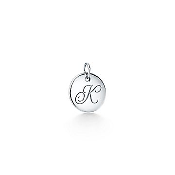 Tiffany Notes Alphabet Disc Charm In Silver Small Letters A Z Available Tiffany Co