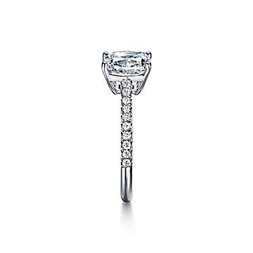 five carat tiffany novo cushion cut