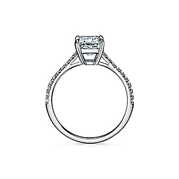 Tiffany Novo® Yellow Diamond Engagement Ring with a Pavé Diamond Platinum  Band