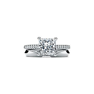 Tiffany princess cut engagement on sale ring