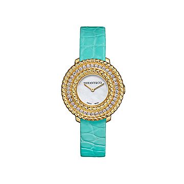 Tiffany Rope Watch in Yellow Gold with Diamonds | Tiffany & Co. CA